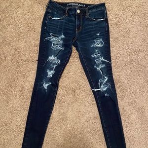 American Eagle distressed skinny jeans